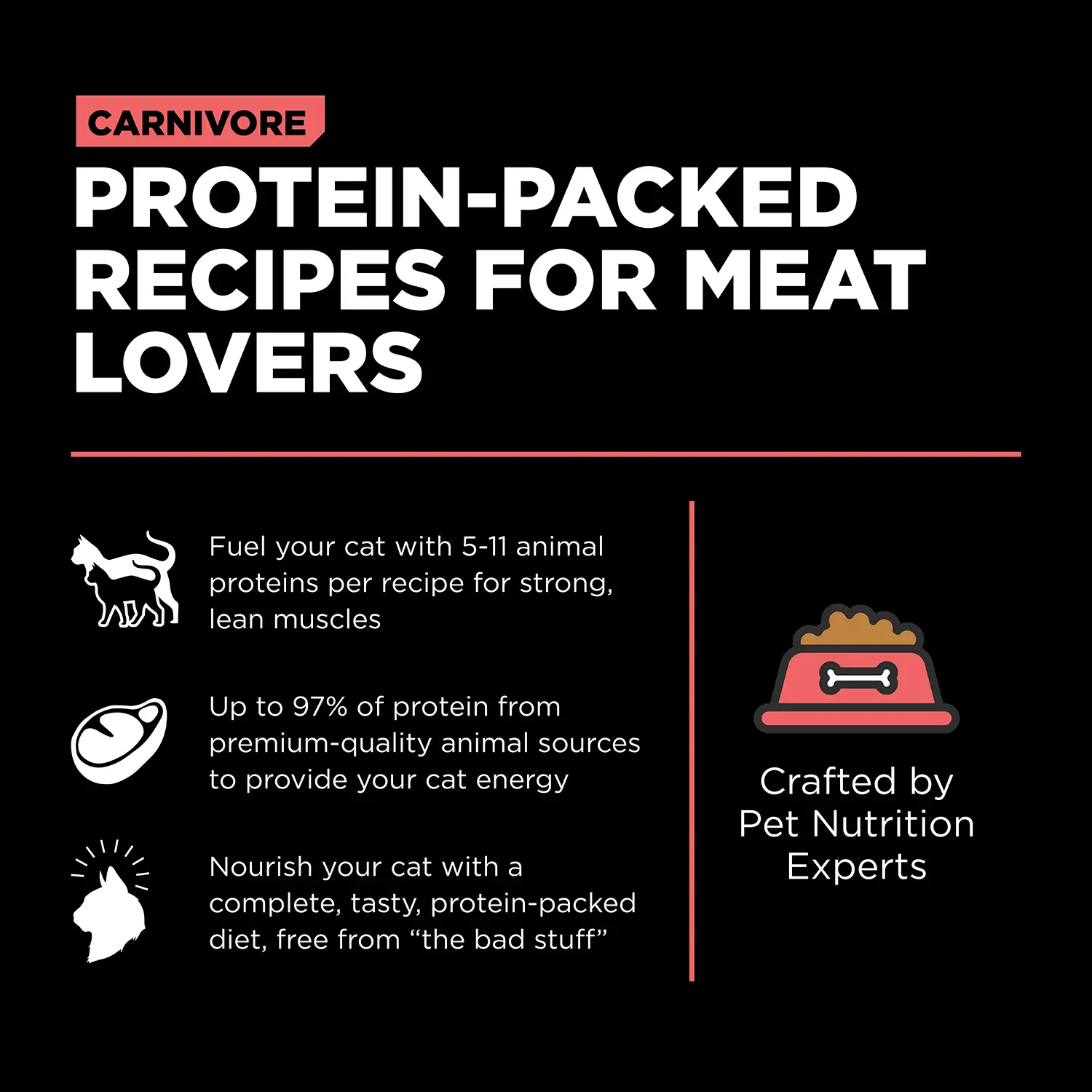 Petcurean Go! Solutions Carnivore Grain-Free Dry Cat Food Salmon & Cod 3-lb - Image 3