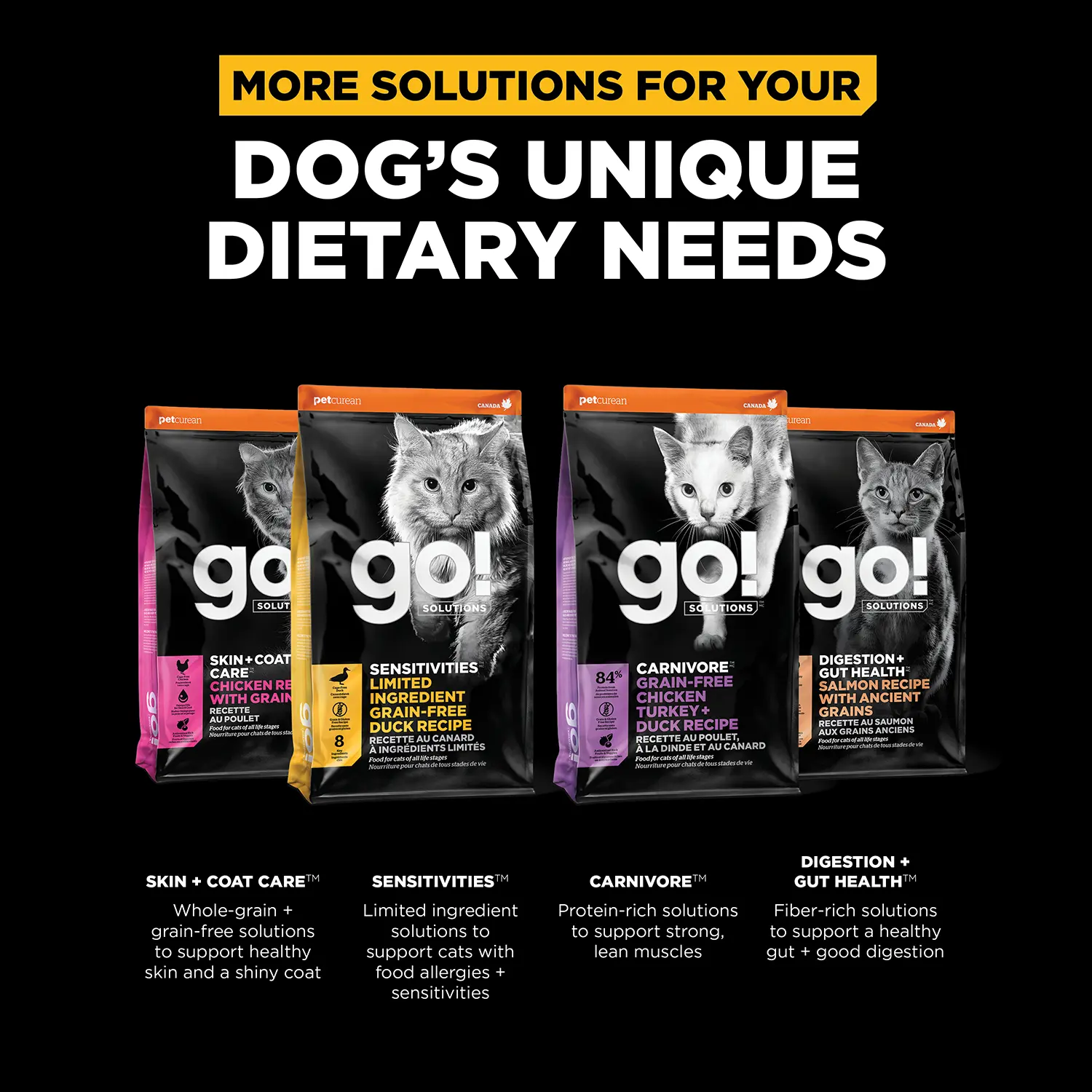 Petcurean Go! Solutions Weight Management & Joint Care Grain-Free Dry Cat Food Chicken 3-lb - Image 6