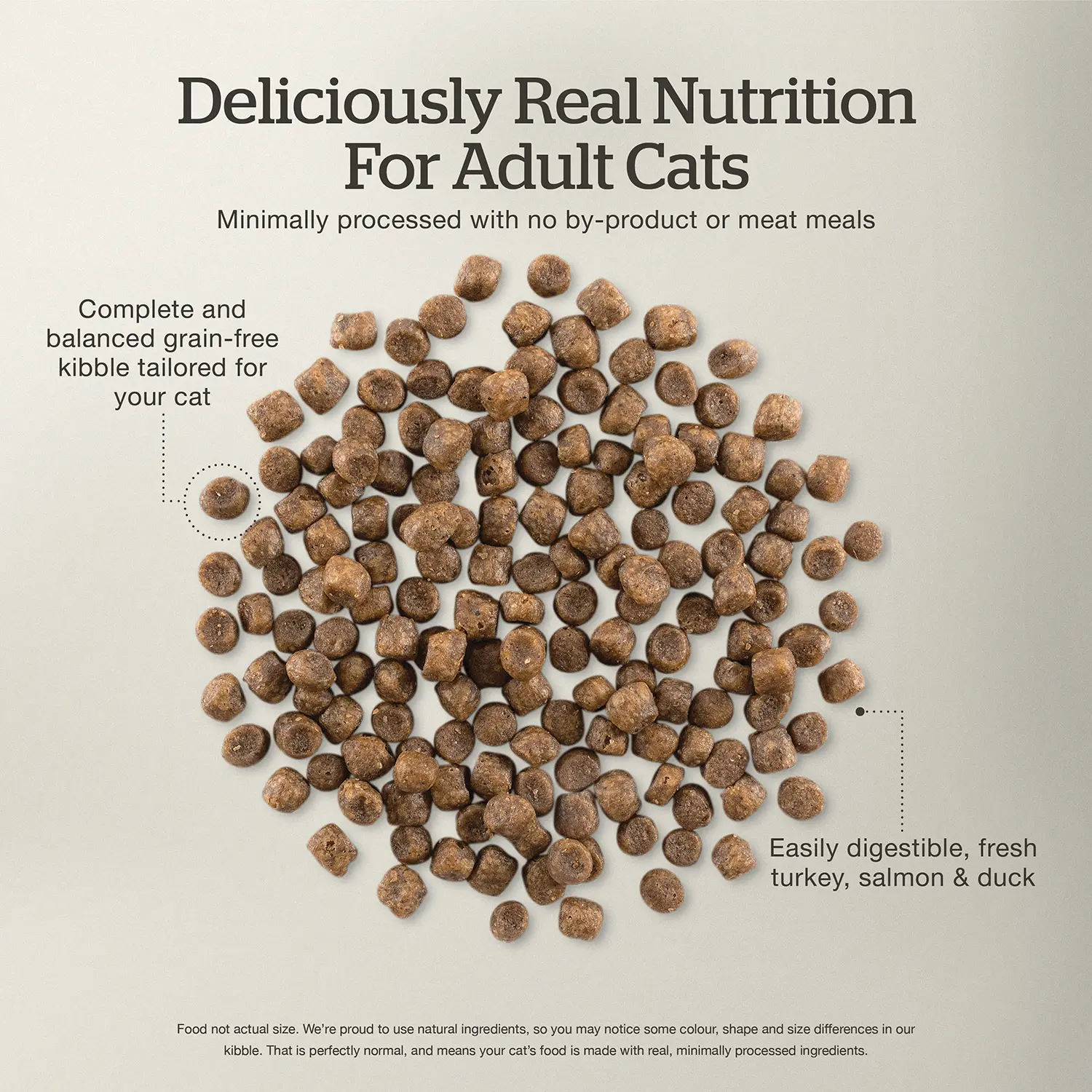 Petcurean Now Fresh Grain-Free Adult Formula Dry Cat Food Turkey, Salmon & Duck 3-lb - Image 7