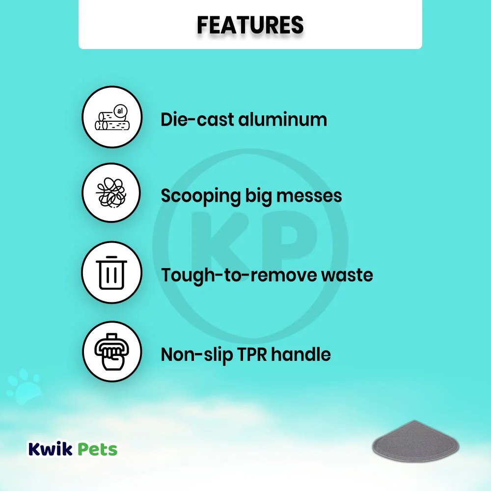 Petmate Corner Cat Litter Mat Grey One Size - Image 2