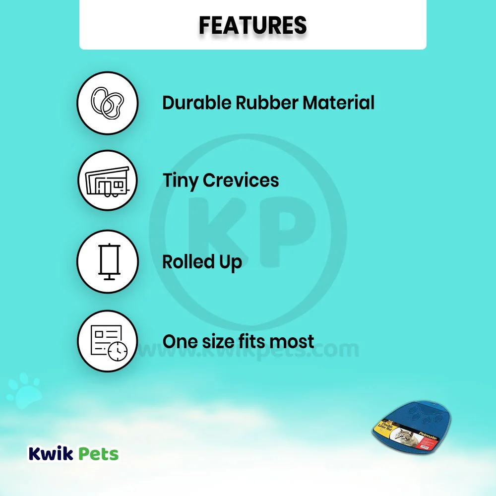 Petmate Flexible Cat Litter Mat Assorted One Size - Image 2