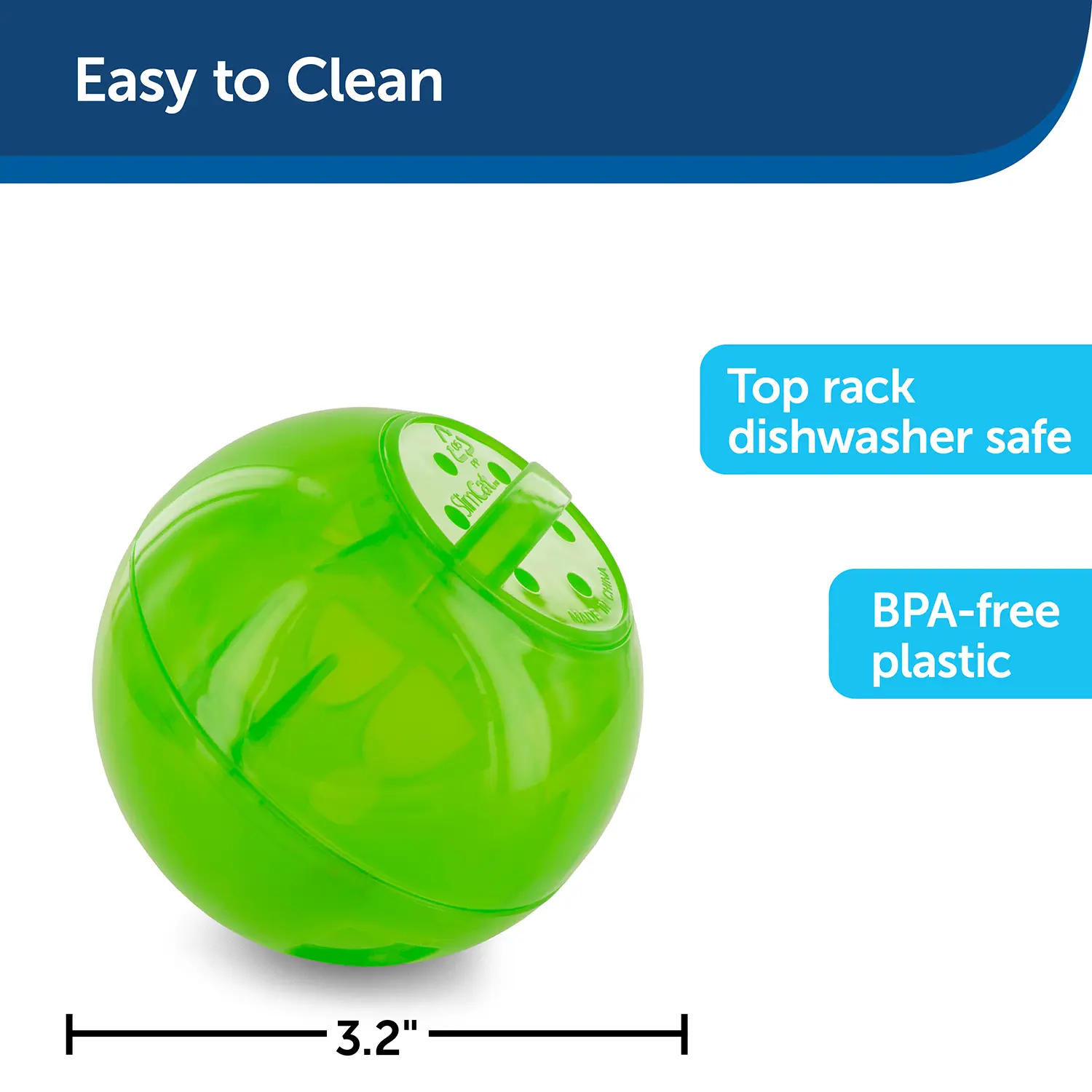 PetSafe SlimCat Interactive Cat Feeder Ball Green - Image 3