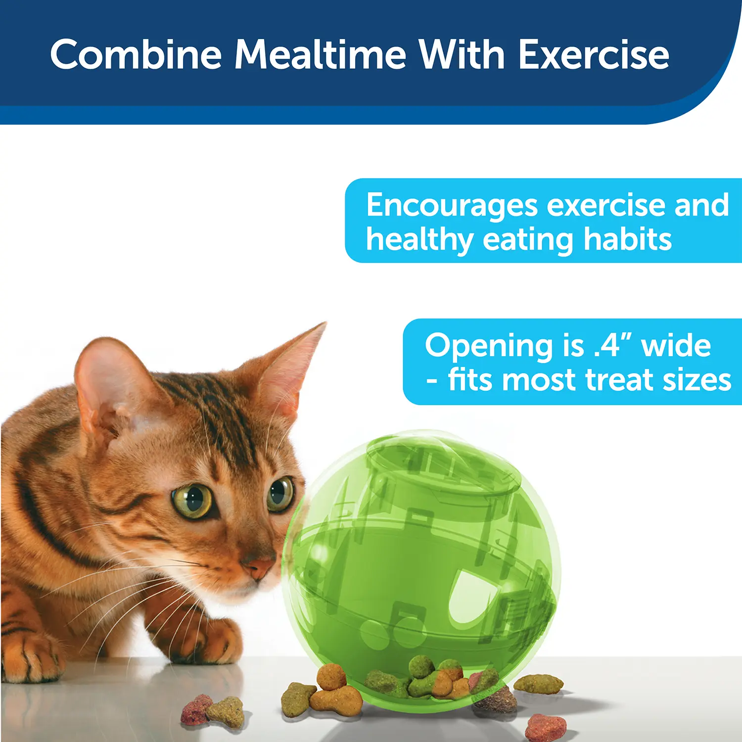 PetSafe SlimCat Interactive Cat Feeder Ball Green - Image 4