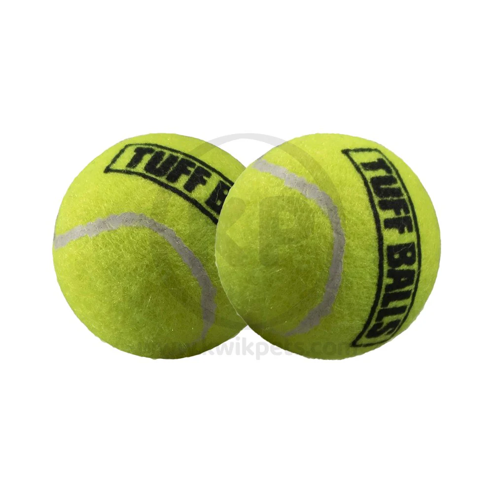 Petsport USA Mini Tuff Ball Dog Toy Yellow 2 Count 1.5-in - Image 2
