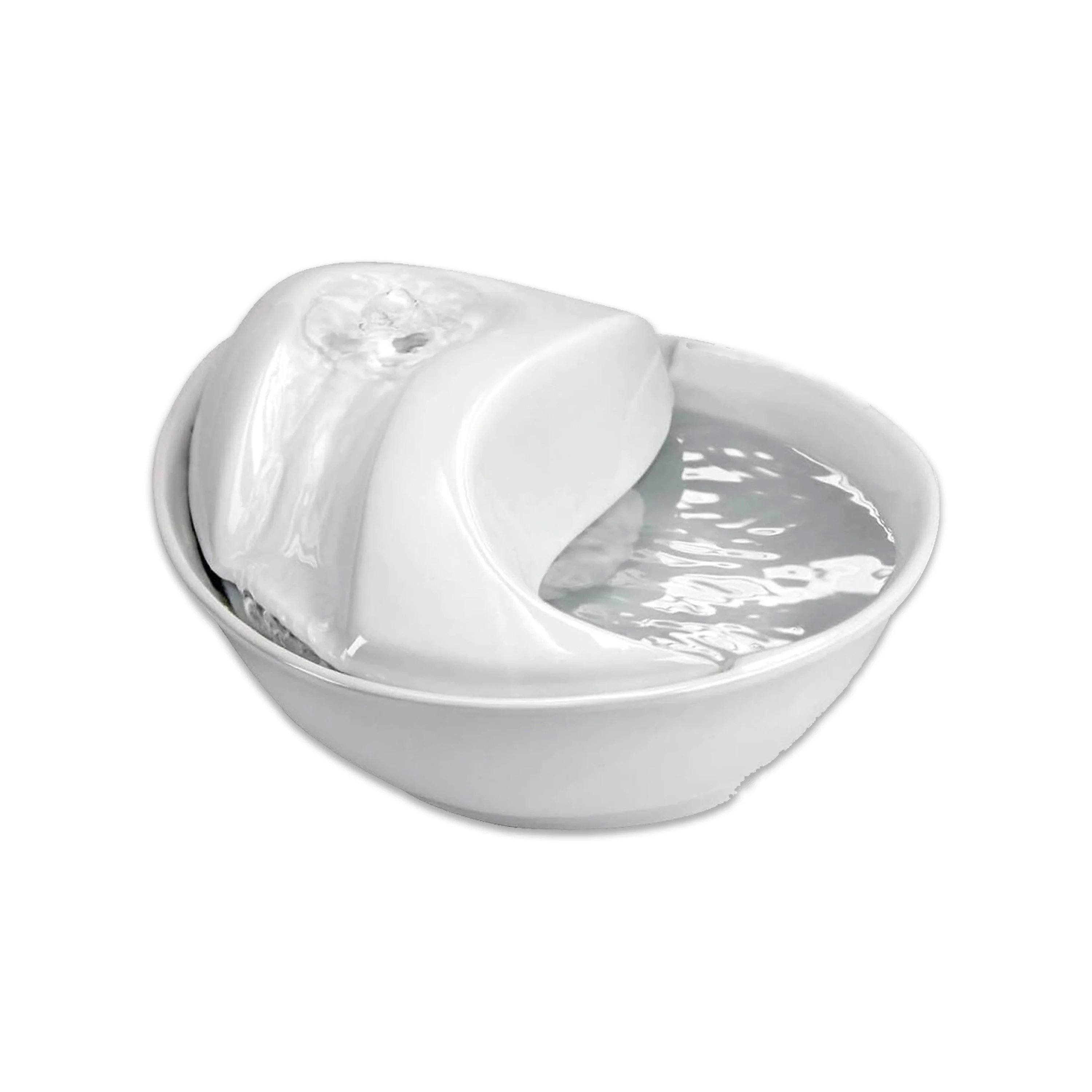 Pioneer Pet Raindrop Ceramic Dog & Cat Drinking Fountain White 60-oz - Image 3