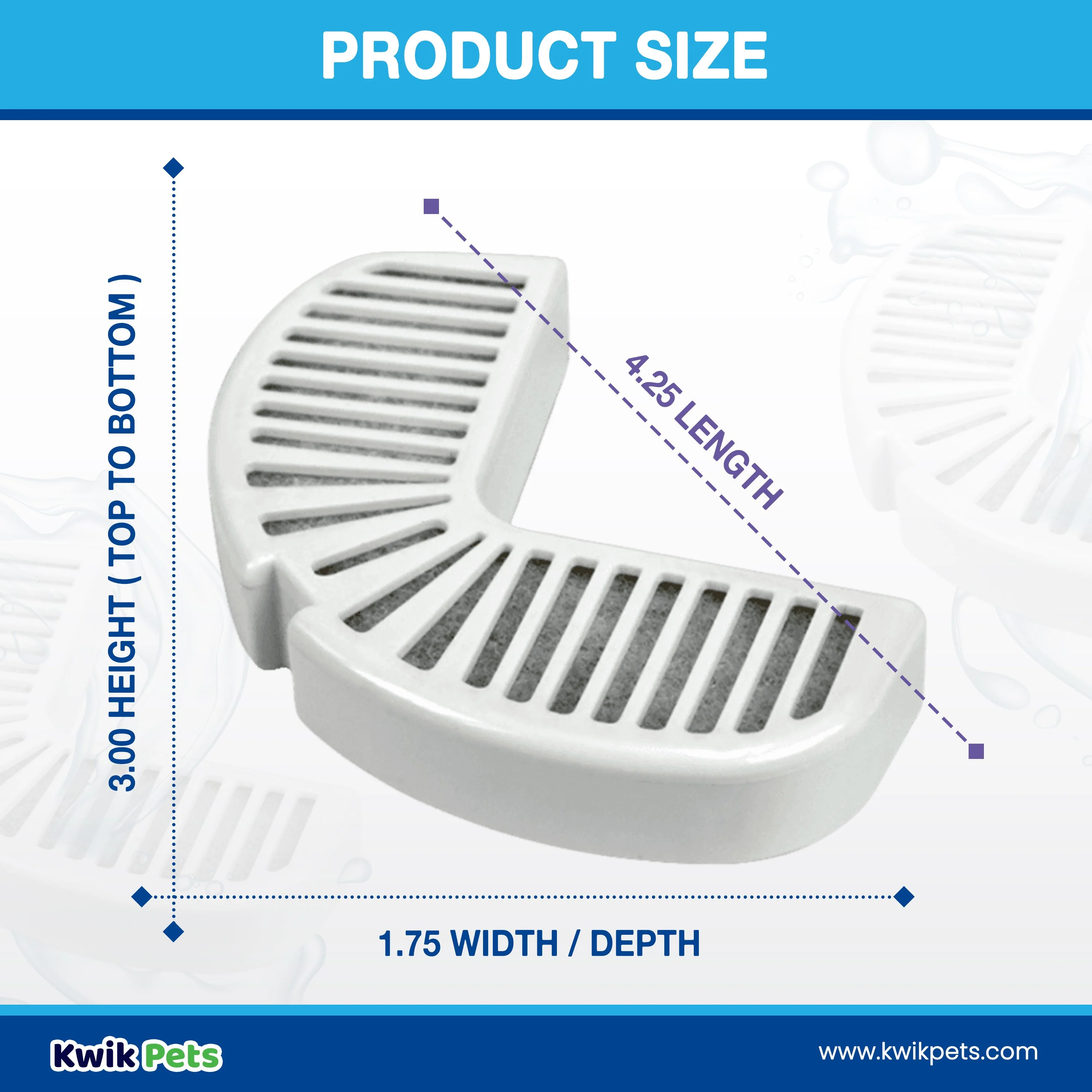 Pioneer Pet Replacement Filters for Dog & Cat Ceramic and Stainless Steel Fountains 3 Count - Image 5