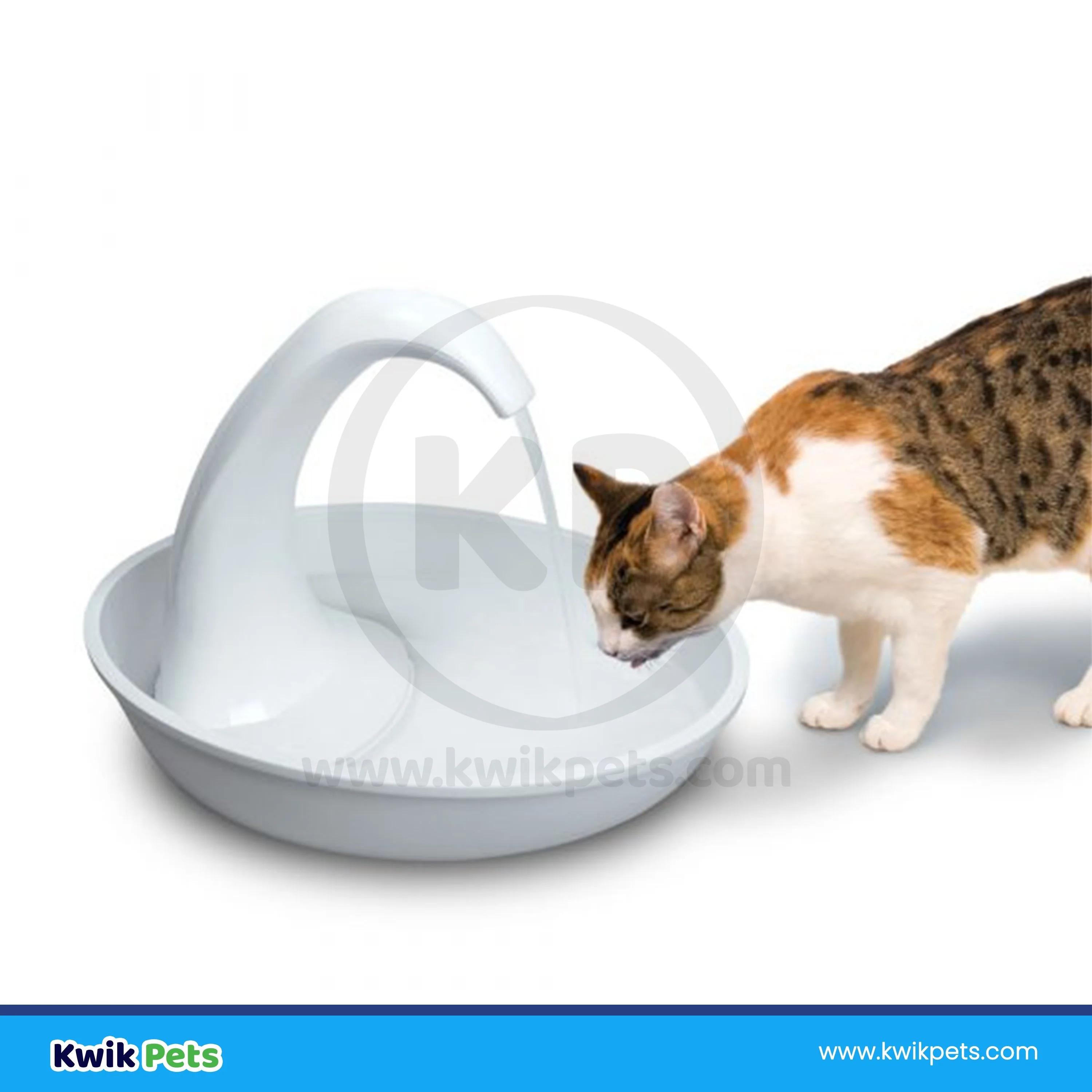 Pioneer Pet Swan Dog & Cat Drinking Fountain White 80-oz - Image 8