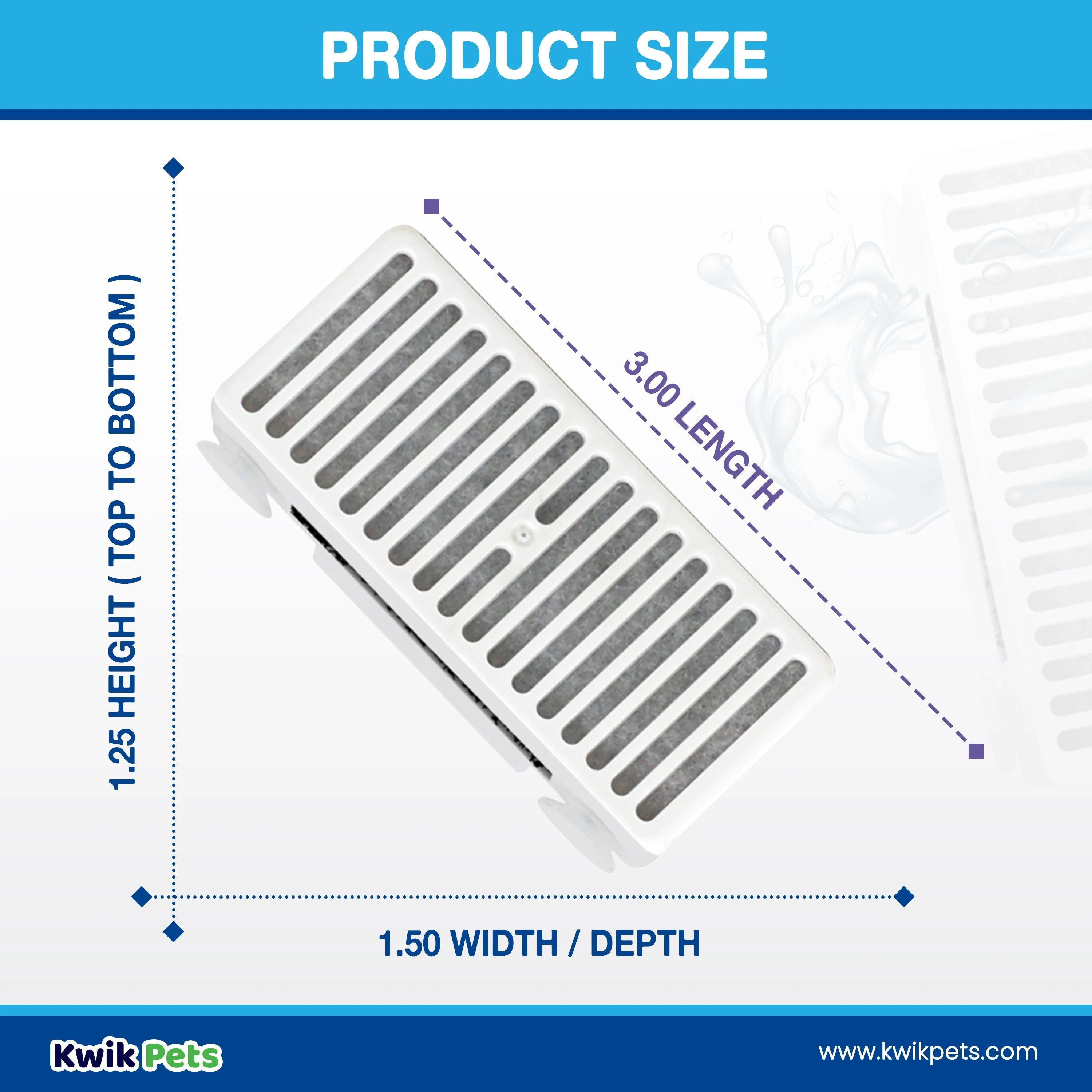 Pioneer Pet T-shaped Replacement Filters for Dog & Cat Drinking Fountain 3 Count - Image 5