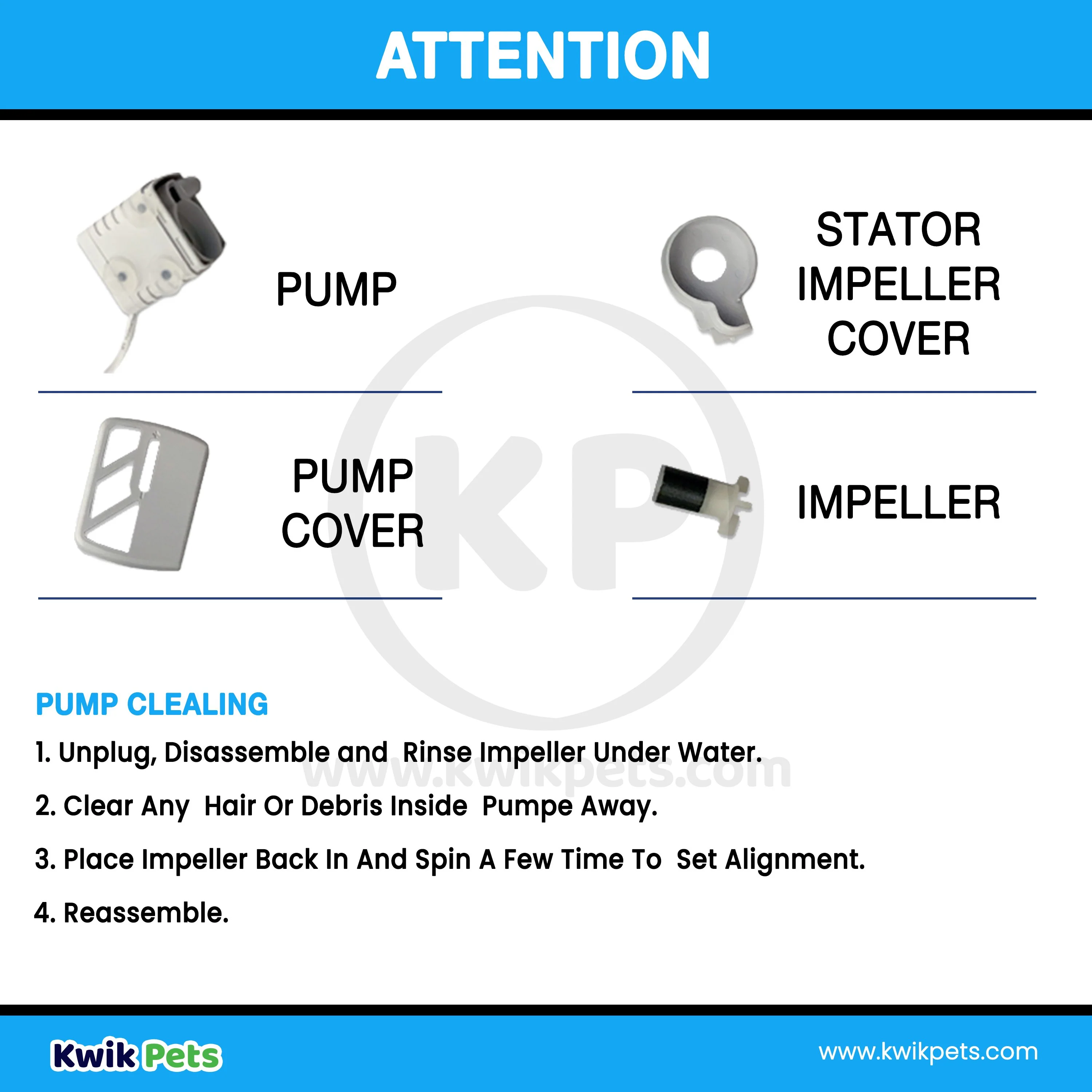 Pioneer Pet USB Fountain Pump for Dog & Cat Drinking Fountains White - Image 3