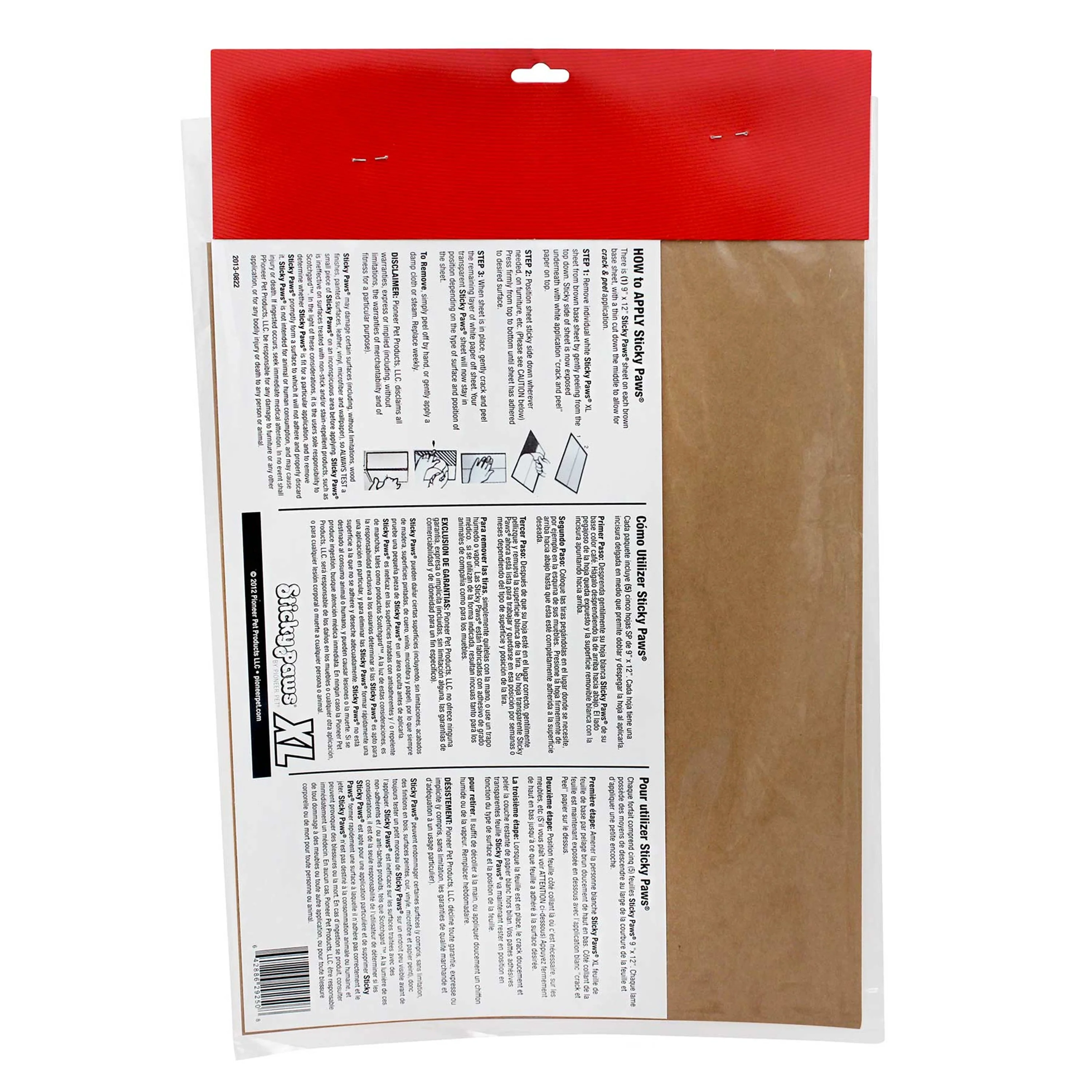 Pioneer Sticky Paws XL Sheets for Cats 5 Count - Image 2