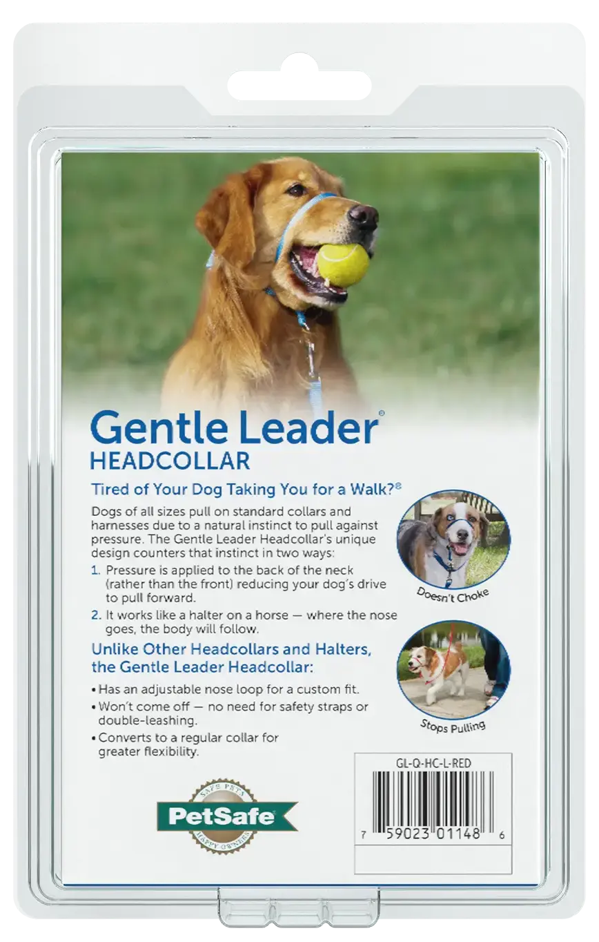 PetSafe Headcollar No-Pull Dog Collar Red Large - Image 2