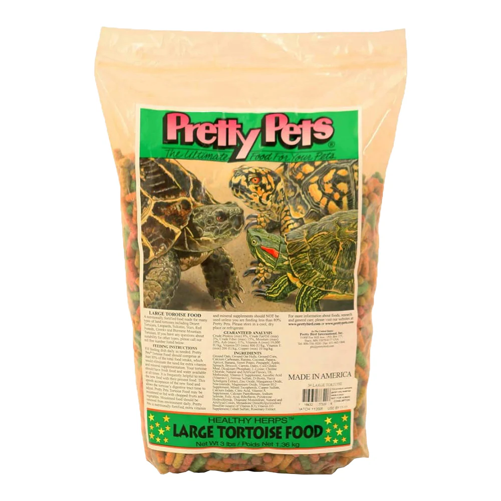 Pretty Bird Large Tortoise Dry Food 3-lb