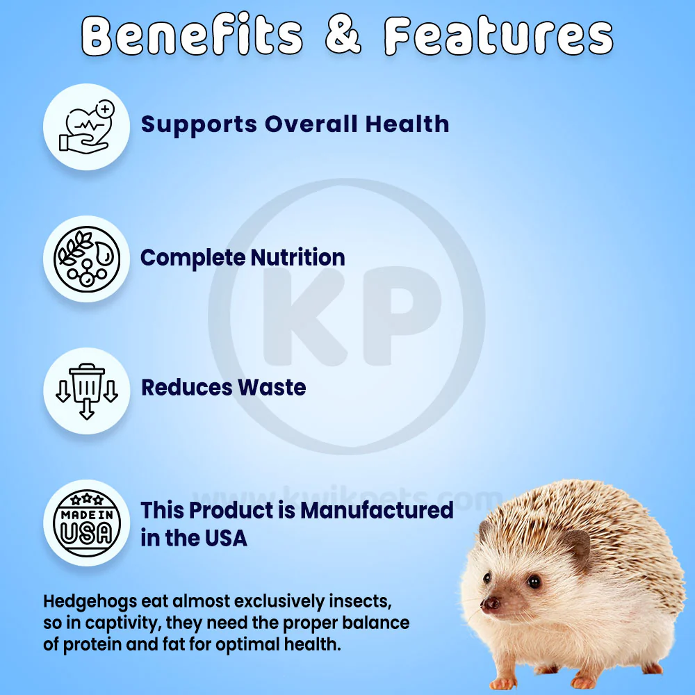 Pretty Bird Premium Hedgehog Maintenance Dry Food 3-lb - Image 2