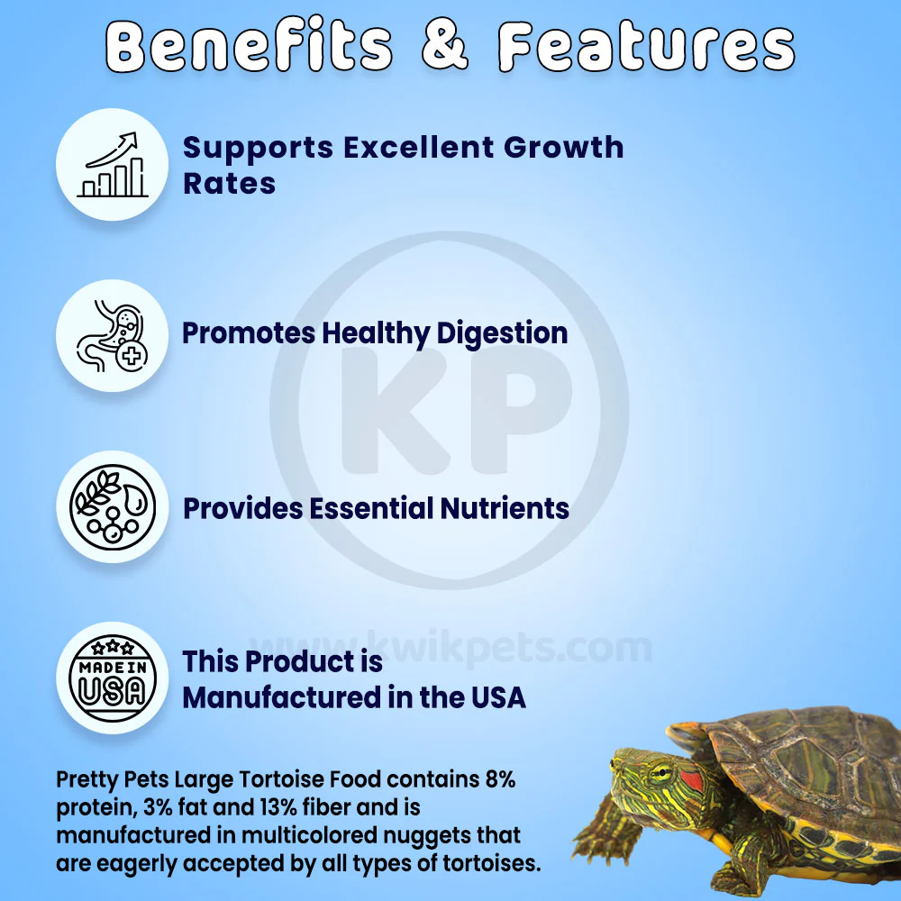 Pretty Bird Small Tortoise Dry Food 16-oz - Image 2