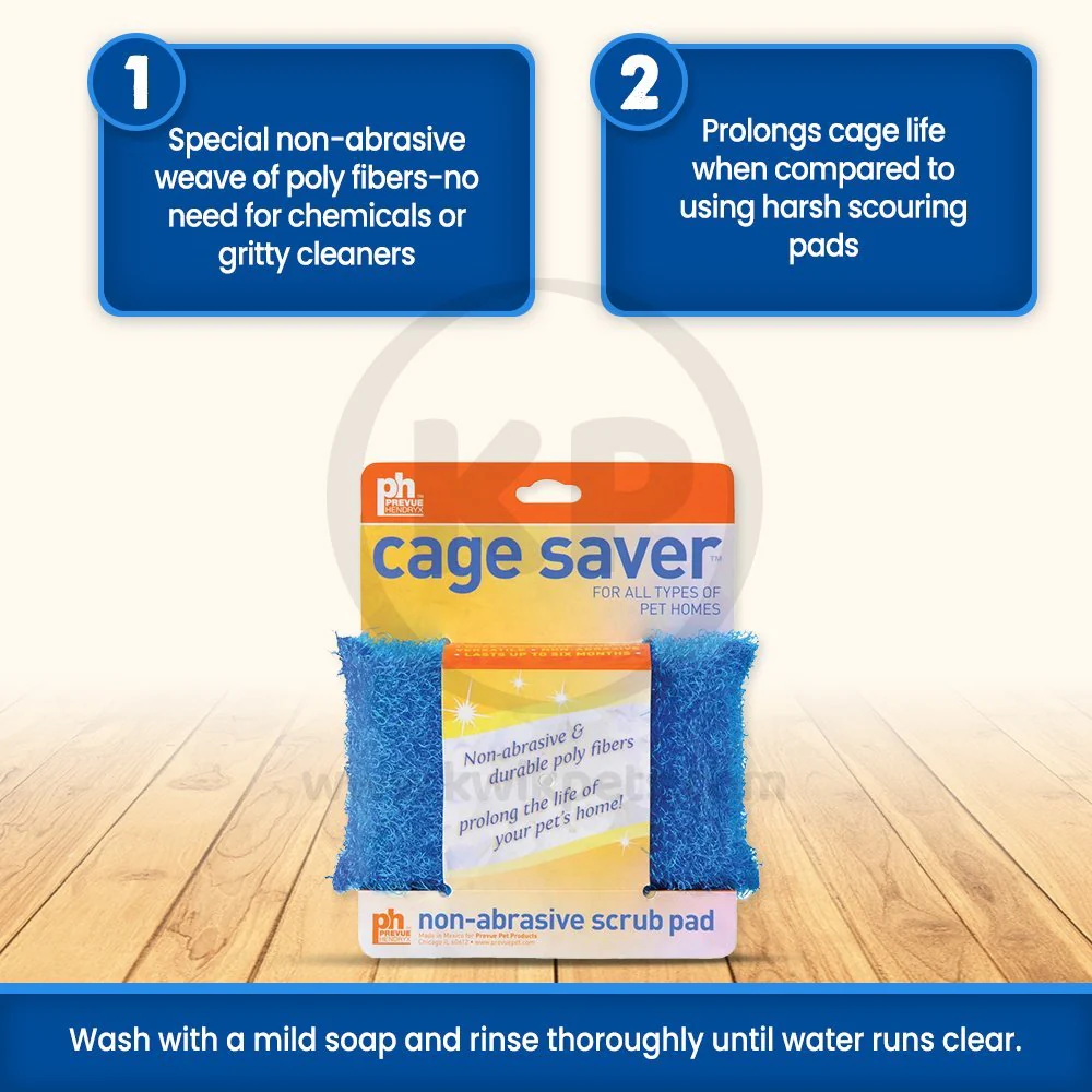Prevue Pet Products Cage Saver Scrub Pad for Bird Cages 5 in X 3 in - Image 3