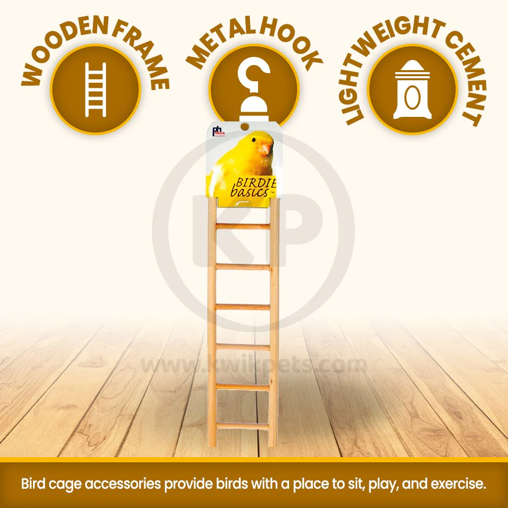 Prevue Pet Products 7-Rung Wood Ladder for Birds 2.88 in X 11.13 in - Image 2