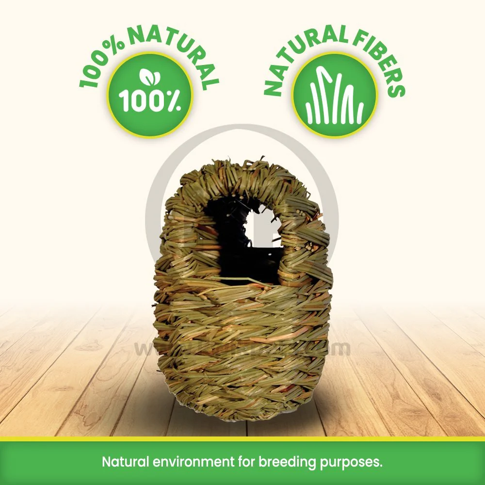 Prevue Pet Products Finch Twig Covered Grass & Bamboo Nest 3.25 in X 3.5 in - Image 2
