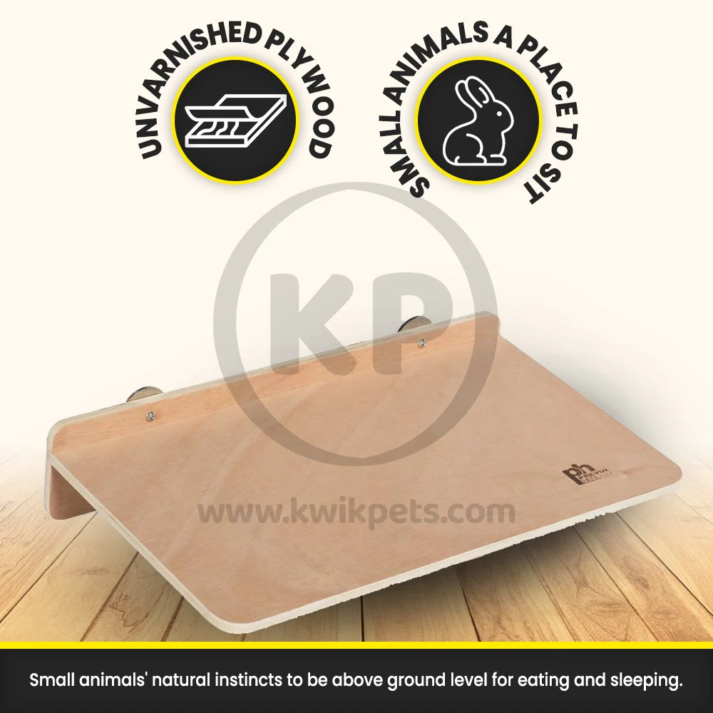 Prevue Pet Products Wooden Rectangular Platform for Small Animals Brown X-Large - Image 2