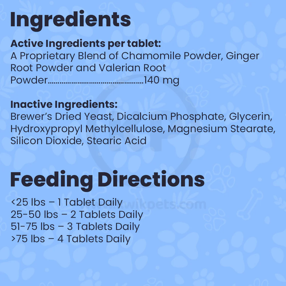 ProSense Calming Solutions Anti-Stress Dog Chewable Tablets 60 Count - Image 3