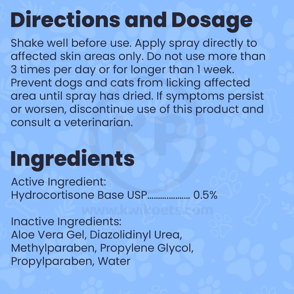 ProSense Itch Solutions Hydrocortisone Spray for Dogs & Cats 4-oz - Image 3