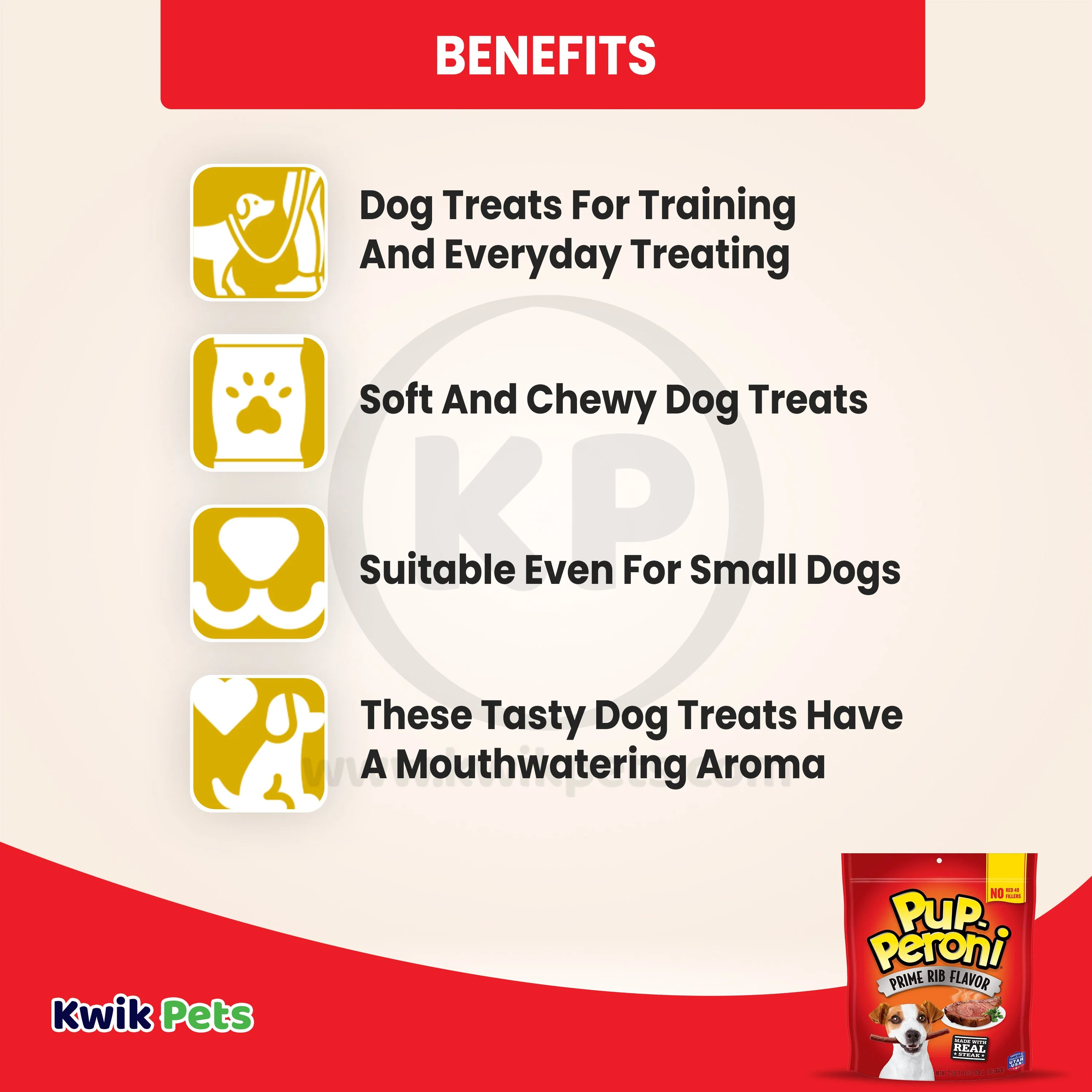 Pup-Peroni Prime Rib Dog Treats 22.5-oz - Image 4