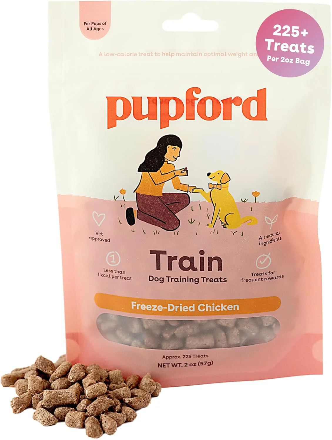 Pupford Freeze-Dried Chicken Training Dog Treats 2-oz