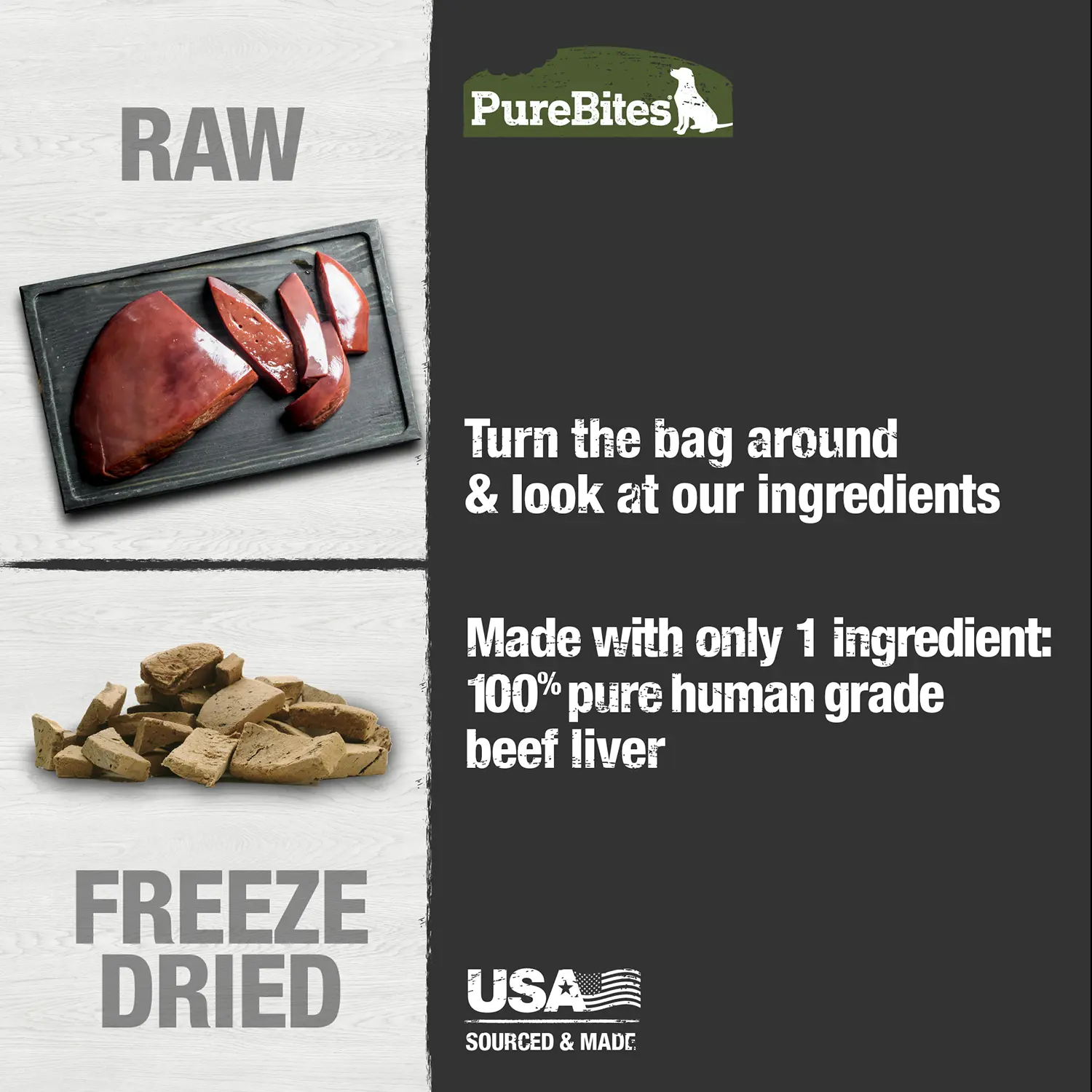 PureBites Beef Liver Freeze-Dried Dog Treats 8.8-oz - Image 5