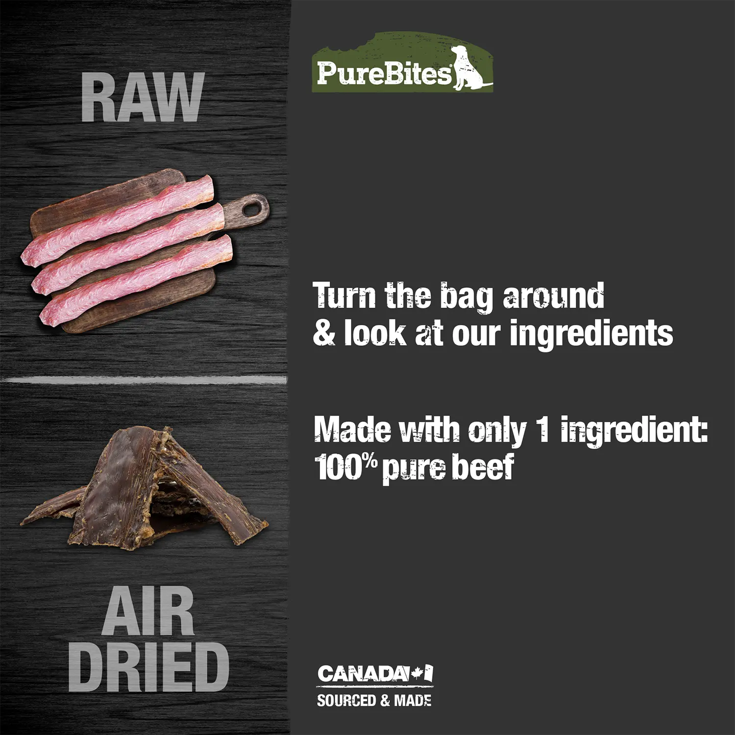 PureBites Beef Tenders Air-Dried Pure Jerky Dog Treats 7.5-oz - Image 5