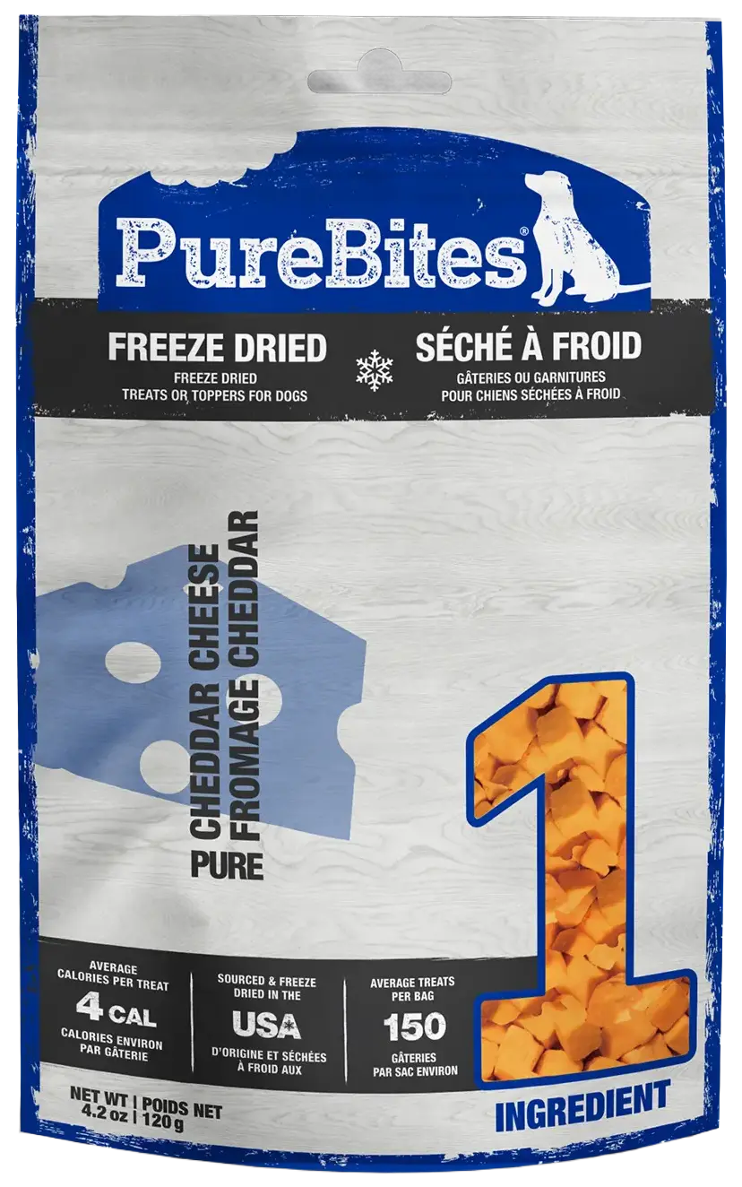 PureBites Cheddar Cheese Freeze-Dried Dog Treats 4.2-oz