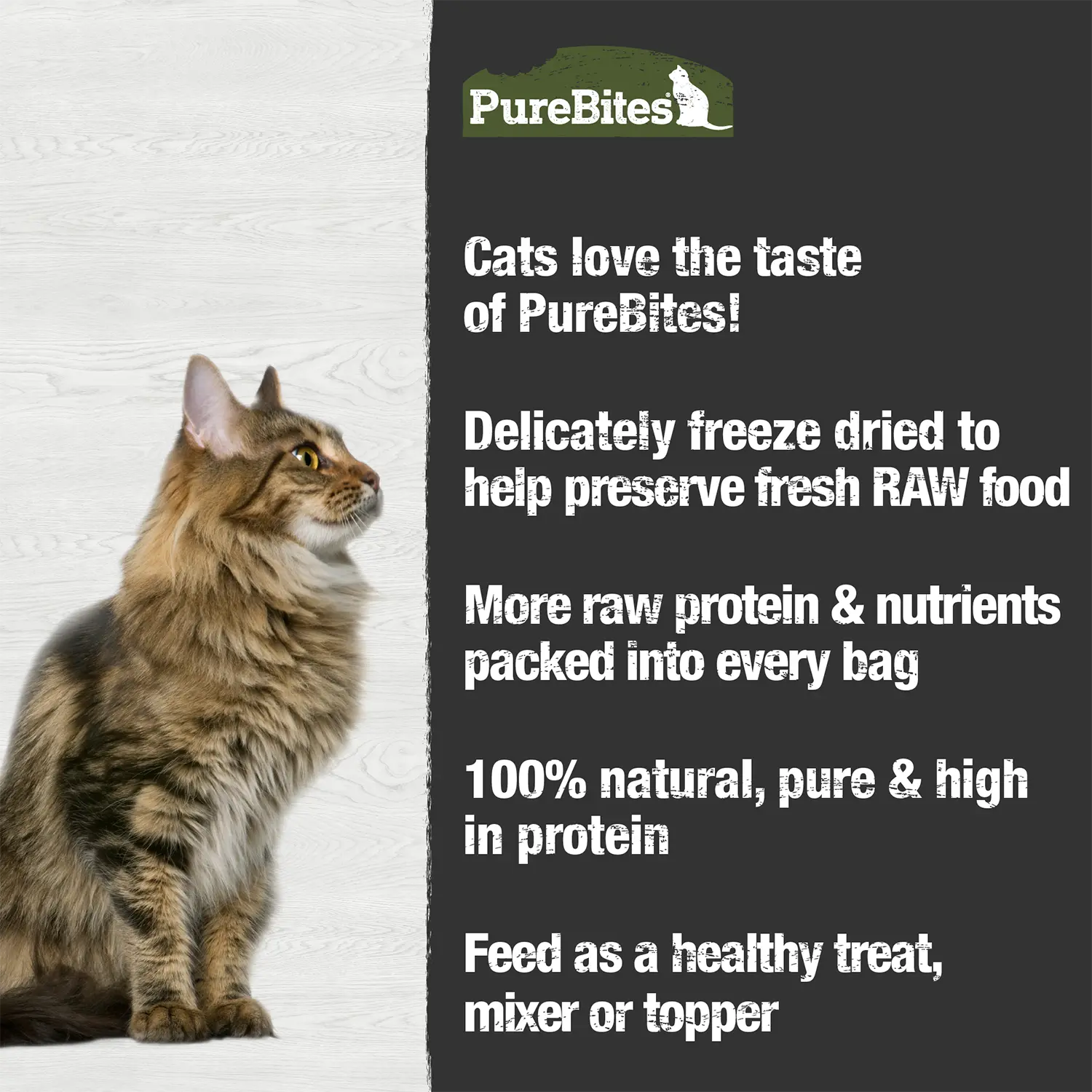 PureBites Beef Liver Freeze-Dried Cat Treats 1.55-oz - Image 3