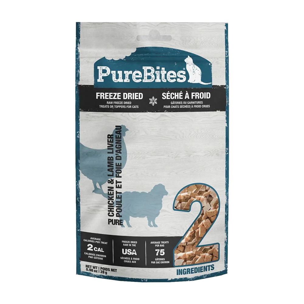 PureBites Chicken & Lamb Freeze-Dried Cat Treats 0.98-oz