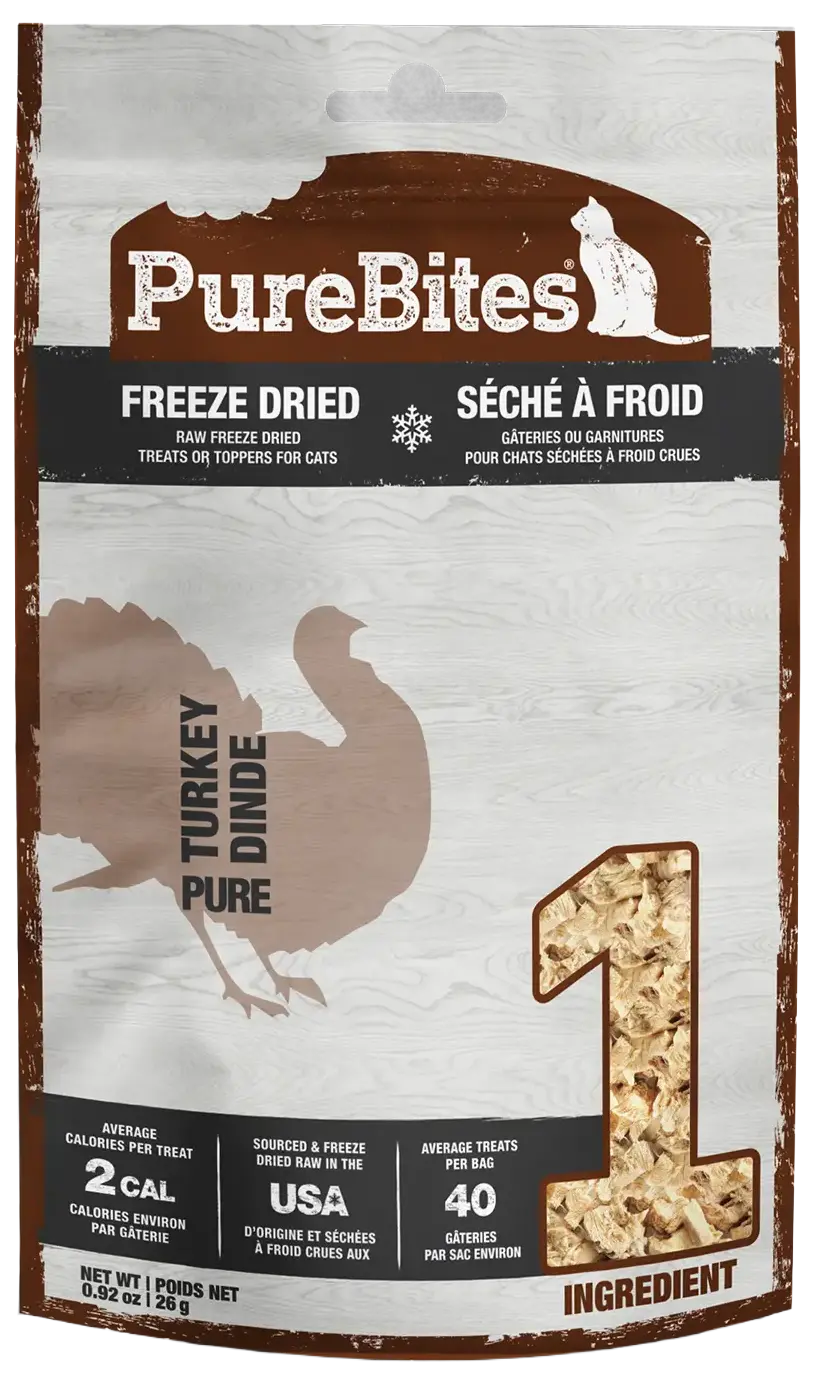 PureBites Turkey Breast Freeze-Dried Cat Treats 0.92-oz