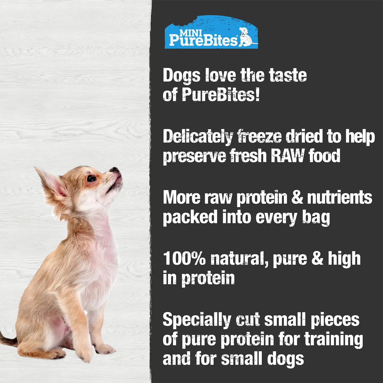PureBites Mini-Trainers Lamb Liver Freeze-Dried Pure Dog Treats 2.4-oz - Image 3
