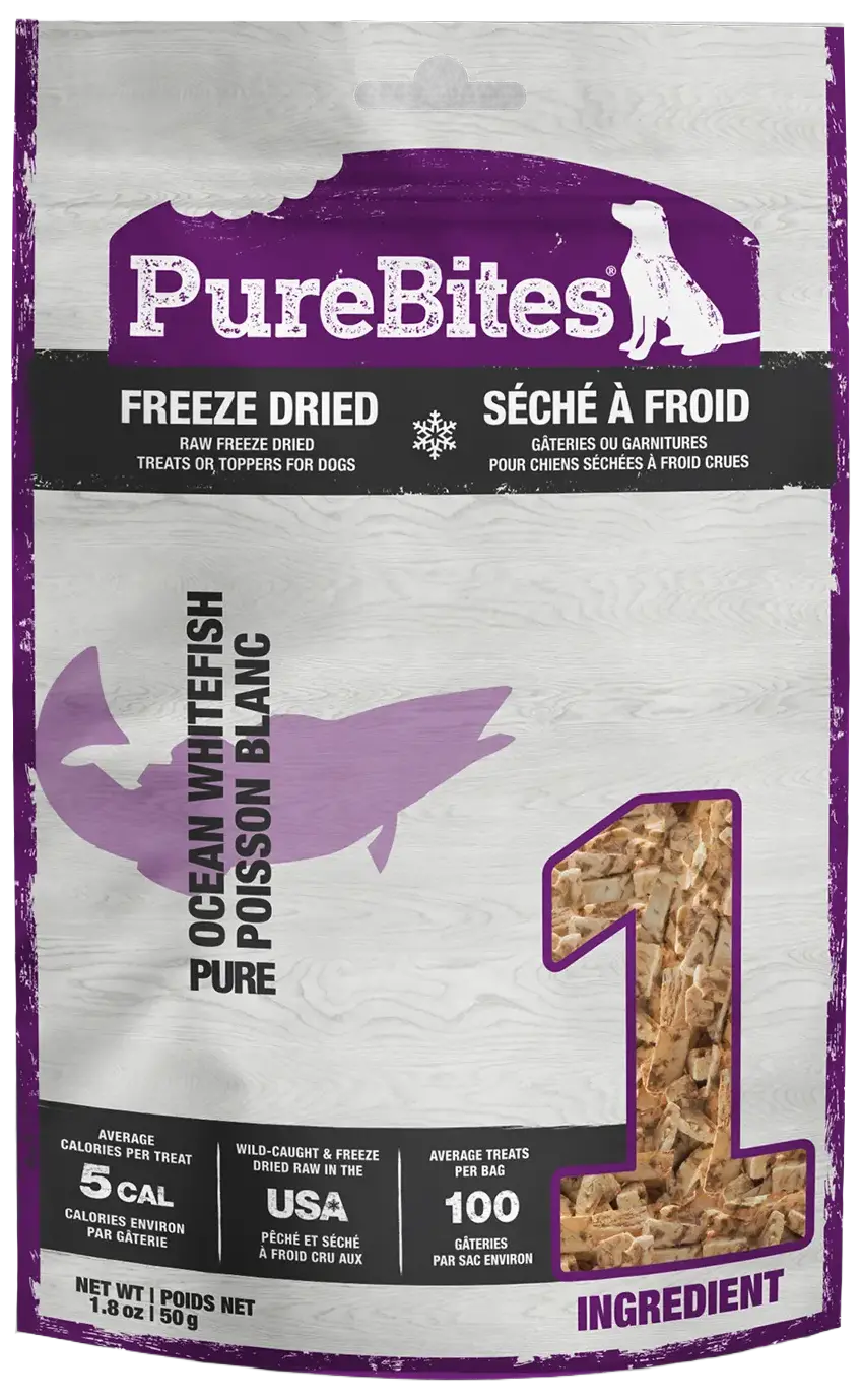 PureBites Ocean Whitefish Freeze-Dried Pure Dog Treats 1.8-oz