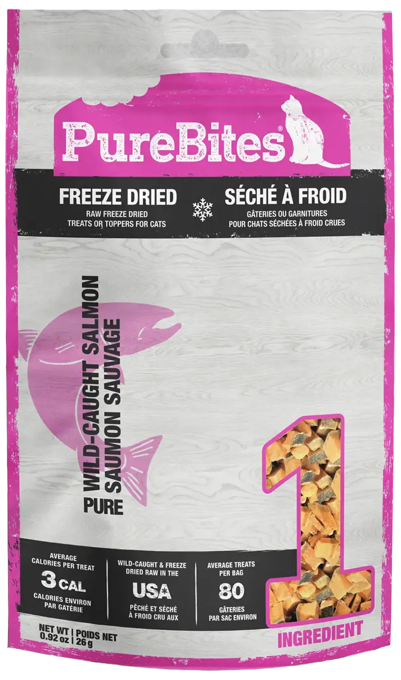 PureBites Wild Pacific Salmon Freeze-Dried Cat Treats 0.92-oz
