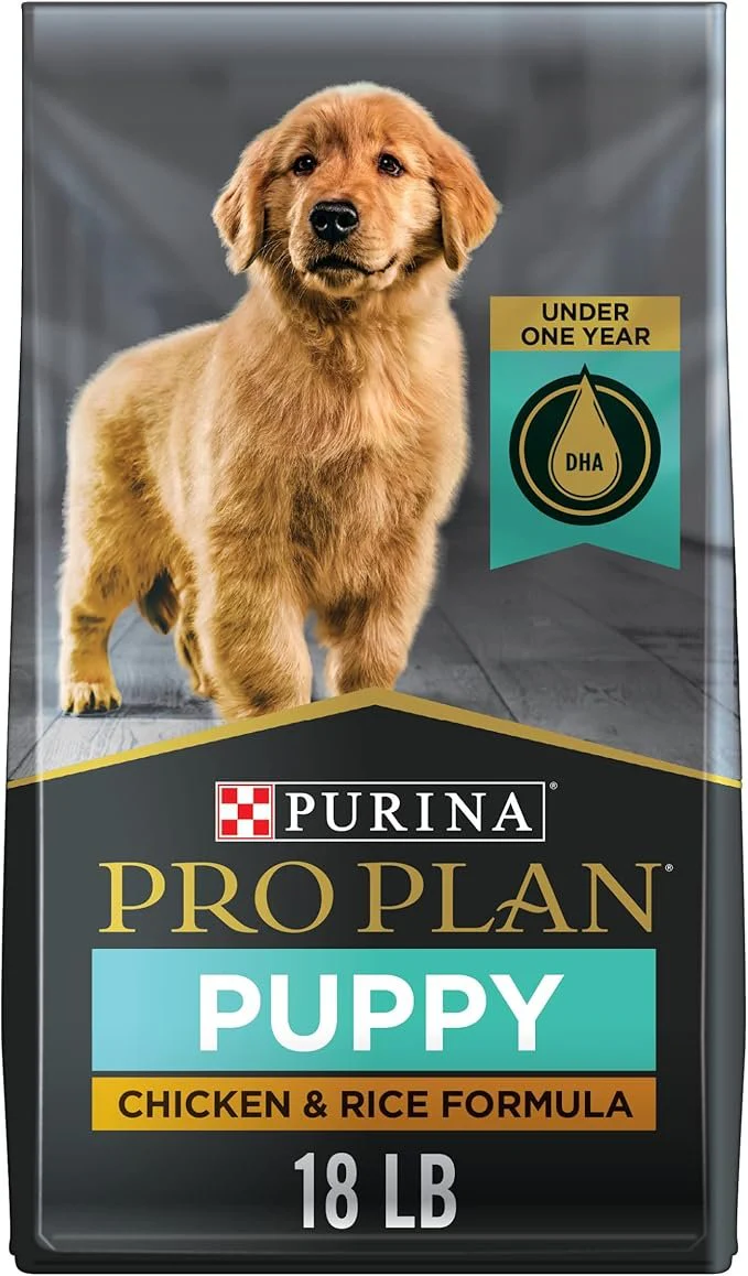 Purina Pro Plan Puppy Dry Dog Food Chicken & Rice Formula 18-lb
