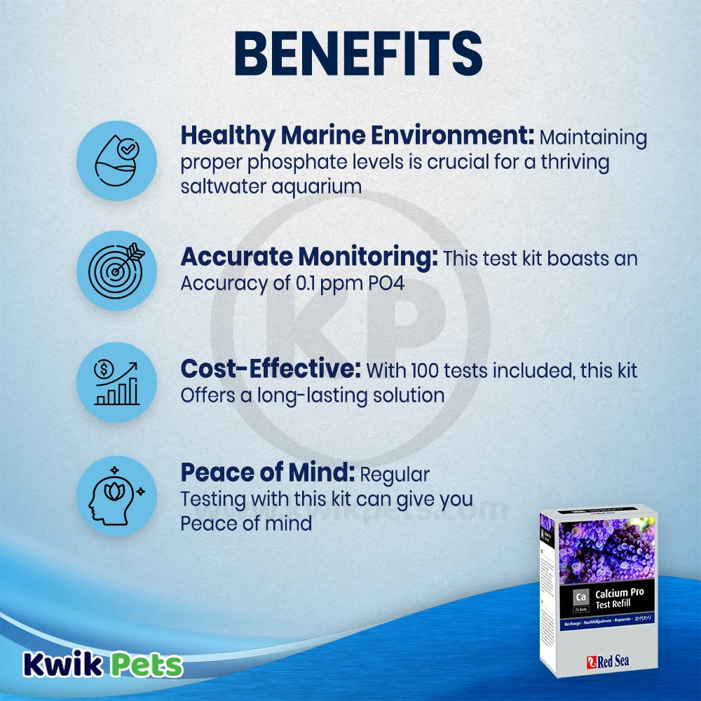 Red Sea Calcium Pro Test Kit Refill 75 Tests for Aquarium - Image 3