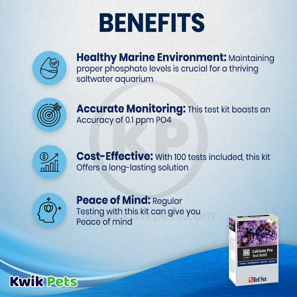 Red Sea Calcium Test Kit Reagent Refill 75 Tests for Aquarium - Image 3
