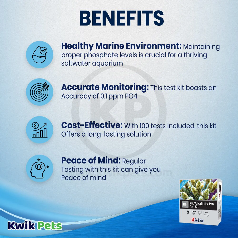 Red Sea KH/Alkalinity Pro Test Refill 75 Tests for Aquarium - Image 3