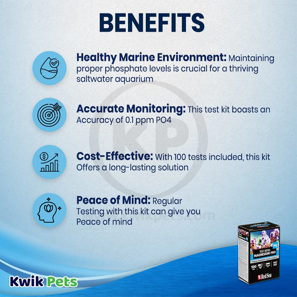 Red Sea Magnesium Pro Test Refill 100 Tests for Aquarium - Image 3