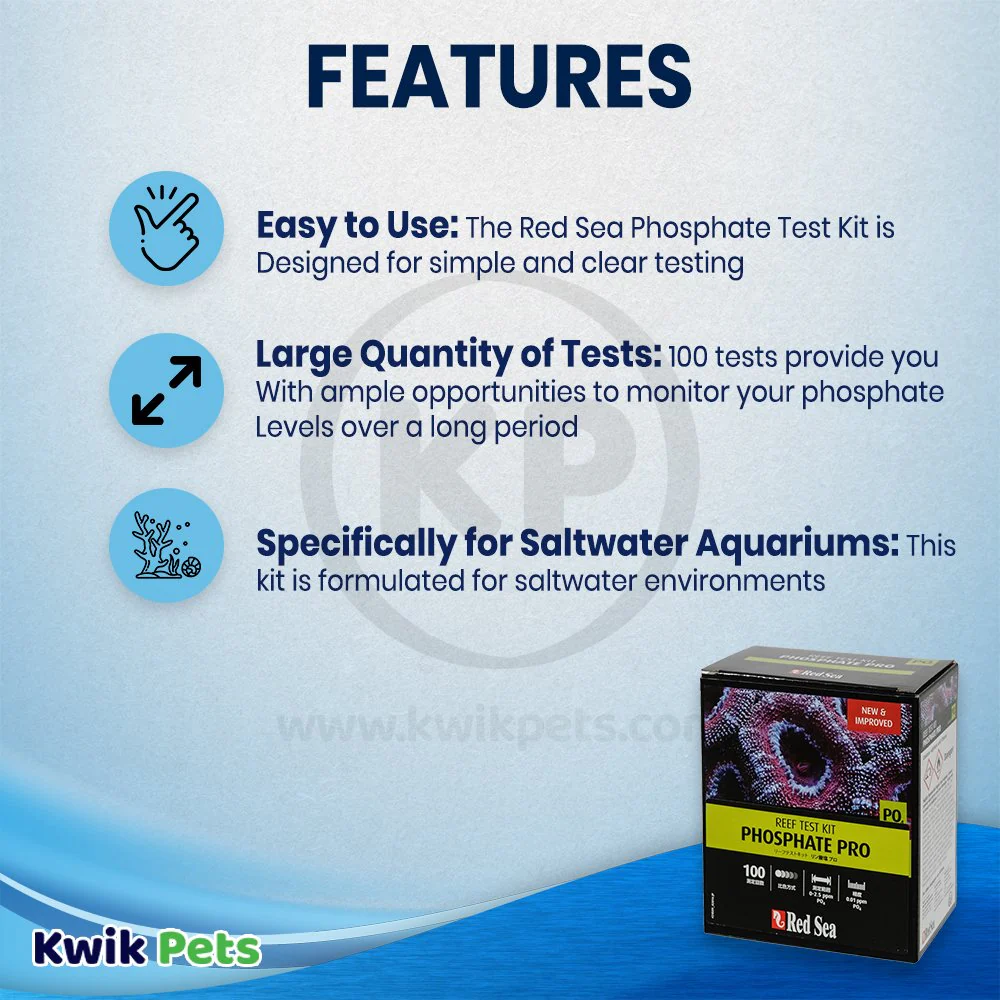 Red Sea Marine Care Program Phosphate Test Kit 100 Tests for Aquarium - Image 2