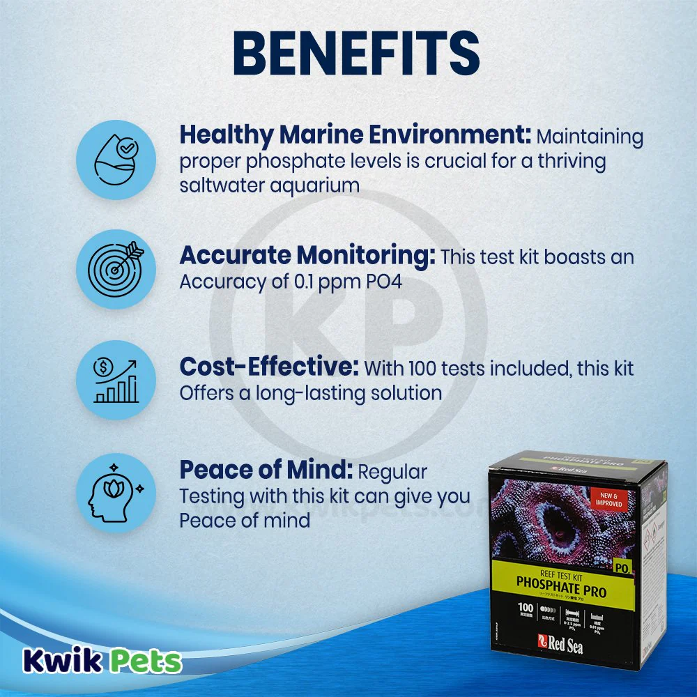 Red Sea Marine Care Program Phosphate Test Kit 100 Tests for Aquarium - Image 3