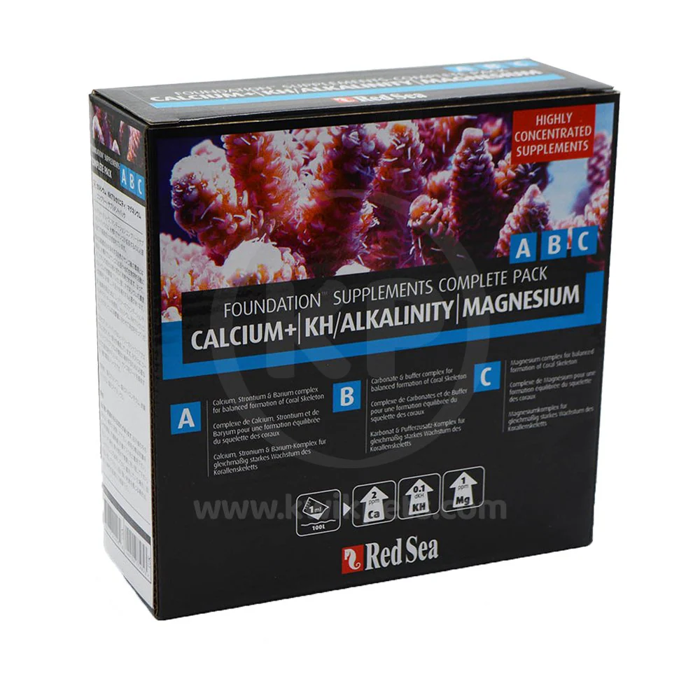 Red Sea Reef Foundation ABC Complete Liquid Supplement Pack 250 ml-each 3 Count