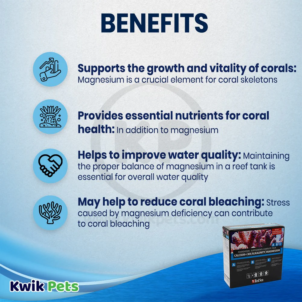 Red Sea Reef Foundation ABC Complete Liquid Supplement Pack 250 ml-each 3 Count - Image 3