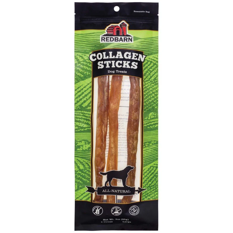 Redbarn Collagen Stick Dog Chews Large 3 Count 3-oz