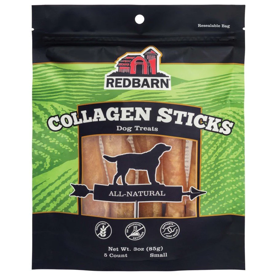 Redbarn Collagen Stick Dog Chews Small 5 Count 3-oz