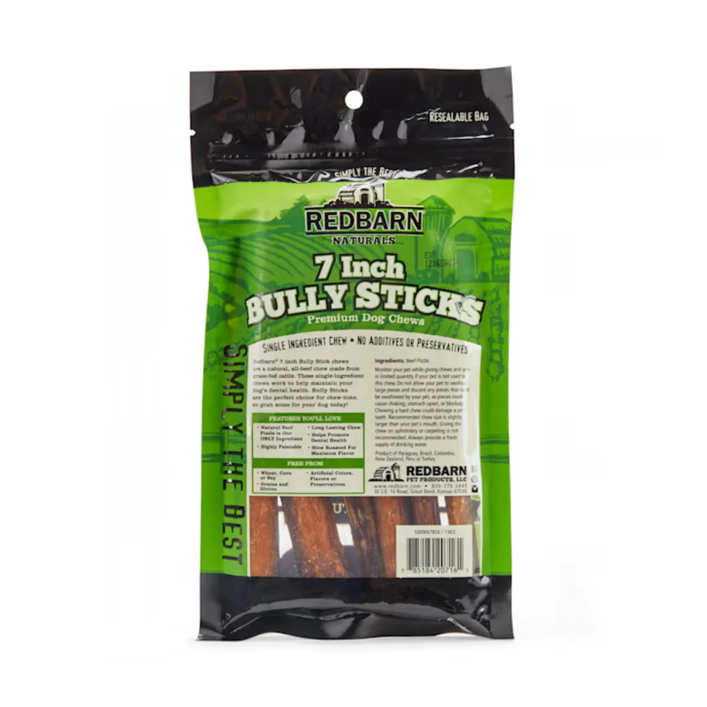 Redbarn 7-in Bully Sticks Dog Treat 6 Count 2.8-oz - Image 2