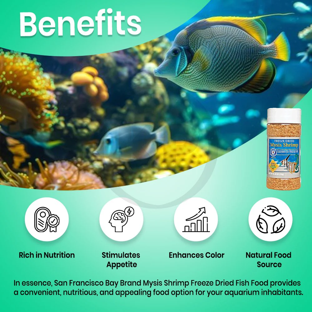 San Francisco Bay Brand Mysis Shrimp Freeze-Dried Fish Food 0.46-oz - Image 3