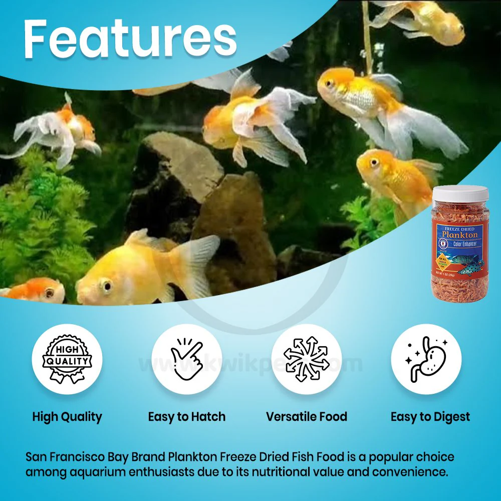 San Francisco Bay Brand Plankton Freeze-Dried Fish Food 0.5-oz - Image 2