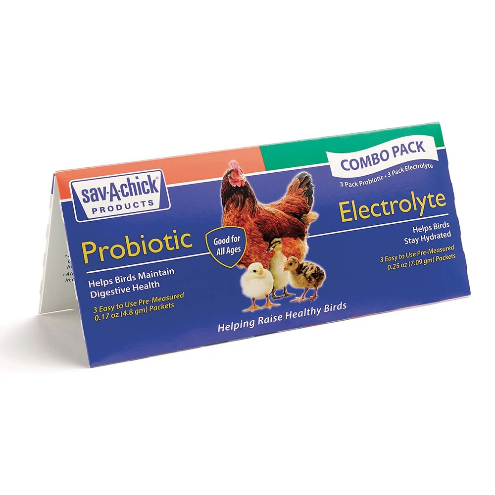 Sav-A-Chick Electrolyte & Probiotic Poultry Supplements Combo Pack 1.26-oz